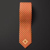 Oranje tandwiel Casual Stropdas