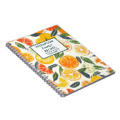 oranje tangerine citrusvruchten Gepersonaliseerd r Notitieboek (Rechterzijde)