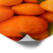 ORANJE TANGERINES FOTOGRAFIE VRUCHTENVOEDSELWALLPA POSTER (Hoek)