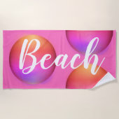 Oranje tapebak strandlaken (Voorkant)