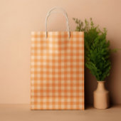 Oranje tartaar plaid zomer medium cadeauzakje