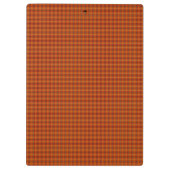 Oranje Tartanklembord Klembord (Achterkant)