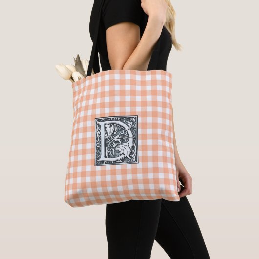 oranje Tas gingham (Dichtbij)