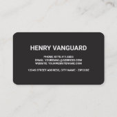 Oranje Taxi Cab Visitekaartje (Achterkant)