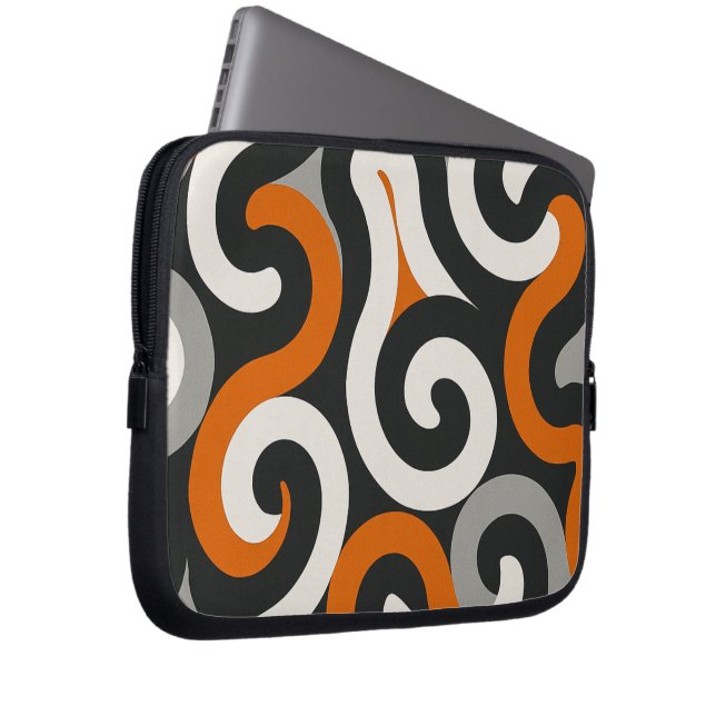Oranje Team (personaliseer) Laptop Sleeve (Voorkant Rechts)