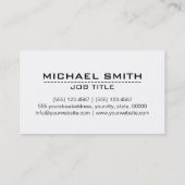 Oranje Techno Stippen Elegant Modern White Visitekaartje (Achterkant)