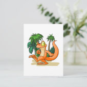 Oranje Techo op op een Mystery Island quest Briefkaart (Staand voorkant)