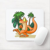 Oranje Techo op op een Mystery Island quest Muismat (Met muis)