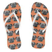 Oranje teenslippers (Voetbed)