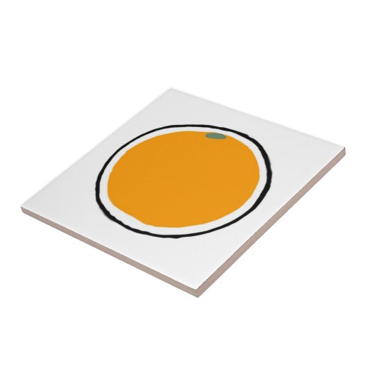 Oranje Tegeltje (Zijkant)