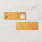 Oranje teken - Skinny Mini Visitekaartje (Voorkant / Achterkant)