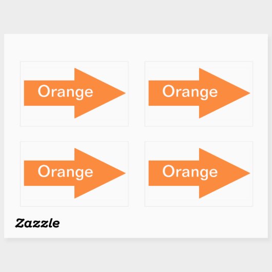 Oranje Teken Sticker (Vel)