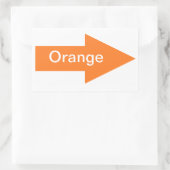 Oranje Teken Sticker (Tas)