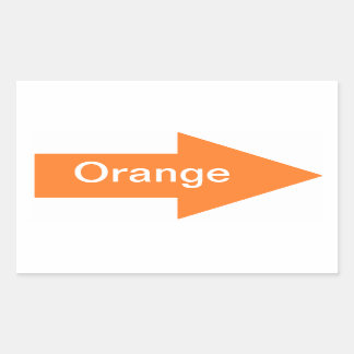 Oranje Teken Sticker