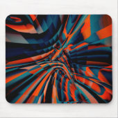 Oranje tekening van vierkantjes die op verdraaide muismat (Voorkant)