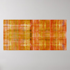 Oranje tekenkleuren Poster afdrukken