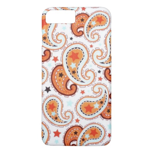 Oranje telefoontas van Paisley Case-Mate iPhone Case (Achterkant)