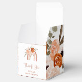 Oranje Terracotta Boho | RegenboogBaby shower Bedankdoosjes (Geopend)