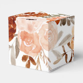 Oranje Terracotta Boho | RegenboogBaby shower Bedankdoosjes (Achterkant)