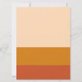 Oranje Terracotta Modern Retro 6.5x8.75 Kaart (Achterkant)