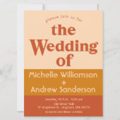 Oranje Terracotta Modern Retro 6.5x8.75 Kaart (Voorkant)