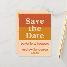 Oranje Terracotta Moderne Retro