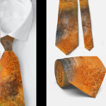 Oranje Terracotta Rust Brown Grey Abstract Stropdas<br><div class="desc">Deze abstracte stropdas maakt een kleurrijke en leuke toevoeging aan uw stropdas collectie.</div>