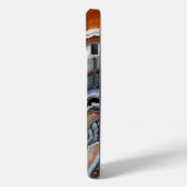 Oranje Terracotta Wit Zwart Blauw Agaat Geode Case-Mate iPhone Case (Achterkant / Links)