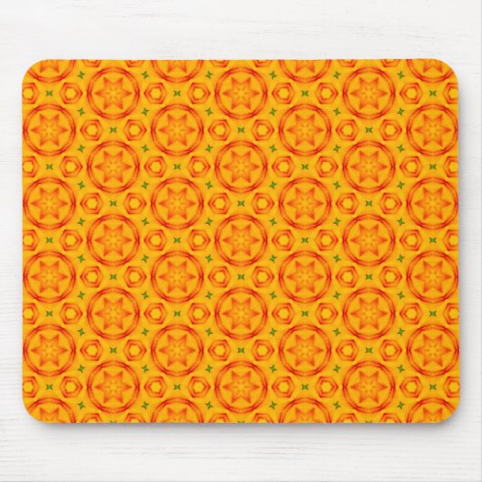 Oranje Terrazzo-patroon Muismat (Voorkant)