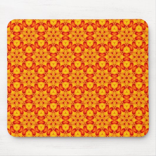 Oranje Terrazzo-patroon Muismat (Voorkant)