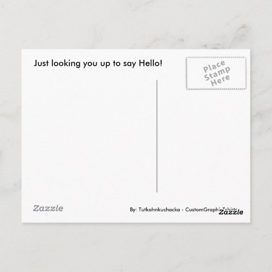 Oranje terribilis Poison Dart Frog Briefkaart (Achterkant)