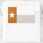 Oranje Texaanse vlag Rechthoekige Sticker (Tas)