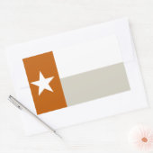 Oranje Texaanse vlag Rechthoekige Sticker (Envelop)