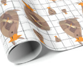 Oranje Texas Afstuderen Armadillo Cadeaupapier (Rol Hoek)