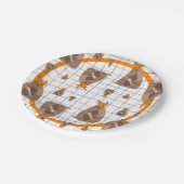 Oranje Texas Afstuderen Armadillo Papieren Bordje (Gekanteld)