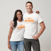 oranje Texas licentie bord shirt (Unisex)