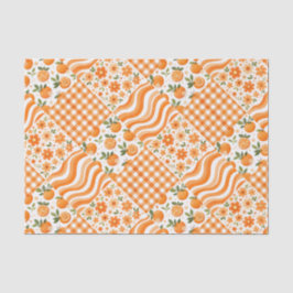 Oranje Texturen Tissuepapier