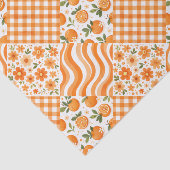 Oranje Texturen Tissuepapier (Detail)