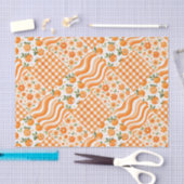 Oranje Texturen Tissuepapier (Craft)