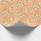 Oranje Textures Cadeaupapier (Hoek)