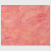 Oranje textuurpatroon Waterverf doorpersen Cadeaupapier (Vlak)