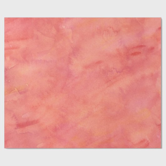 Oranje textuurpatroon Waterverf doorpersen Cadeaupapier (Vlak)