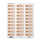 Oranje Thanksgiving Pompoenen en Squash Label (Full Sheet)