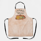 Oranje Thanksgiving Pompoenen en Squash Schort (Voorkant)