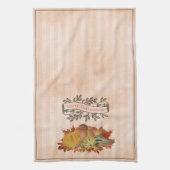 Oranje Thanksgiving Pompoenen en Squash Theedoek (Verticaal)