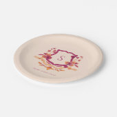 Oranje Thanksgiving van de  van de Herfst van Burg Papieren Bordje (Gekanteld)