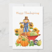  Oranje Thanksgiving Zonnebloem Kaart (Voorkant)