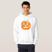 Oranje thema Jack-O-Lantern Pumpkin Halloween Hoodie (Voorkant volledig)