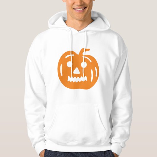 Oranje thema Jack-O-Lantern Pumpkin Halloween Hoodie (Voorkant)