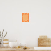 Oranje Thema Poster (Keuken)